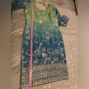 Ombre Embroidered Salwar Kameez